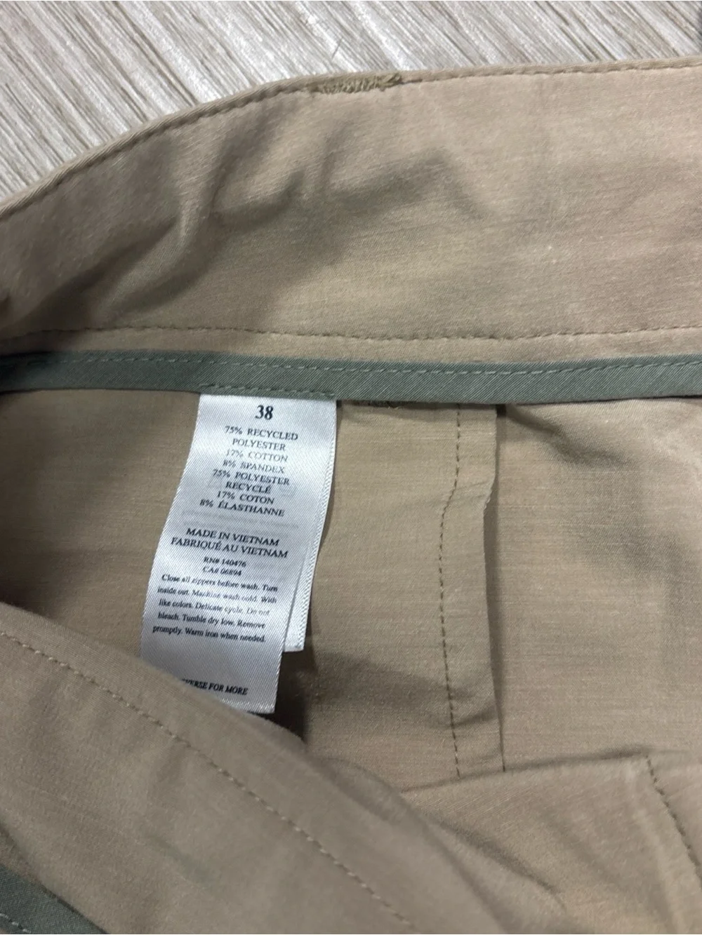 Faherty All Day Shorts Mens 38 Tan Drawstring Chino 9” Inseam Stretch Casual
